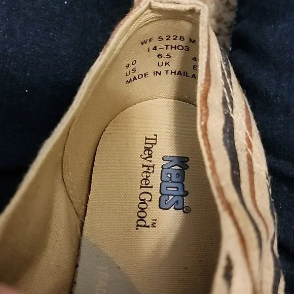 Keds Oxford stripe sz 9 - Picture 2 of 7